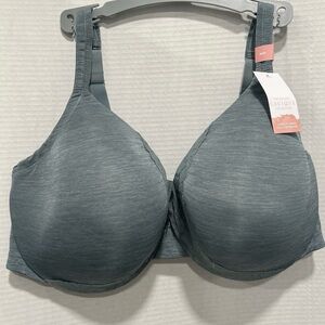 Cacique Women's light green/grayish  Blue Full Coverage 46D  Bra NWT